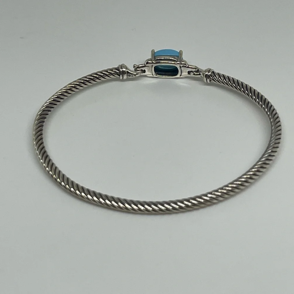 David Yurman Turquoise Petite Chatelaine Bracelet - Picture 4 of 11
